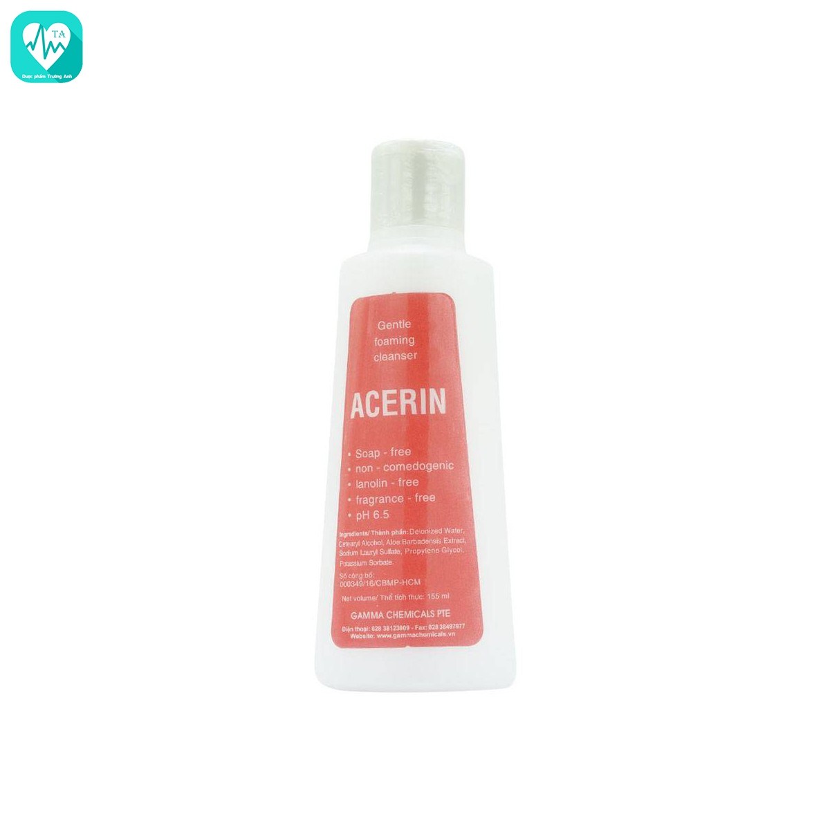 Sữa rửa mặt Acerin - Giúp làm sạch da mặt hiệu quả