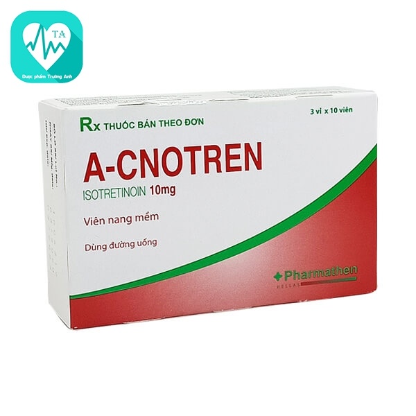 A-cnotren - Thuốc điều trị mụn trứng cá của Hy Lạp