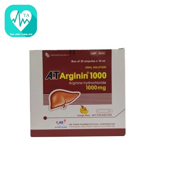 A.T Arginin 1000 - Thuốc điều trị tình trạng tăng amoniac máu