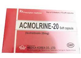Acmolrine - 20 Soft Capsule - Thuốc điều trị bệnh trứng cá của Hàn Quốc
