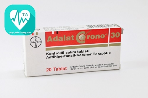 Adalat Crono 30mg - Thuốc điều trị đau thắt ngực của Đức
