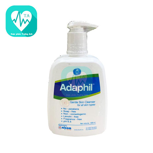 Adaphil 500ml - Sữa rửa mặt giúp làm sạch & dưỡng ẩm 