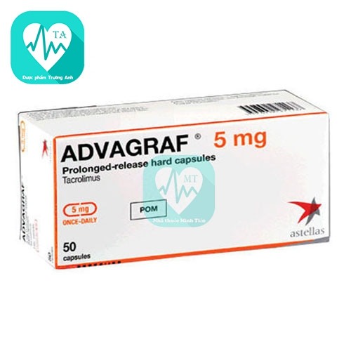 Advagraf 5mg Astellas - Thuốc dự phòng thải ghép gan, thận ở người nhận