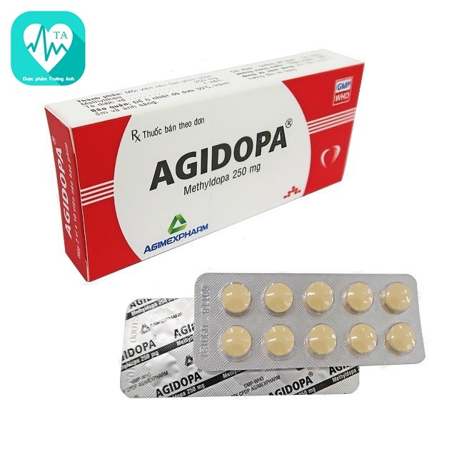 Agidopa 250mg - Thuốc điều trị tăng huyết áp hiệu quả