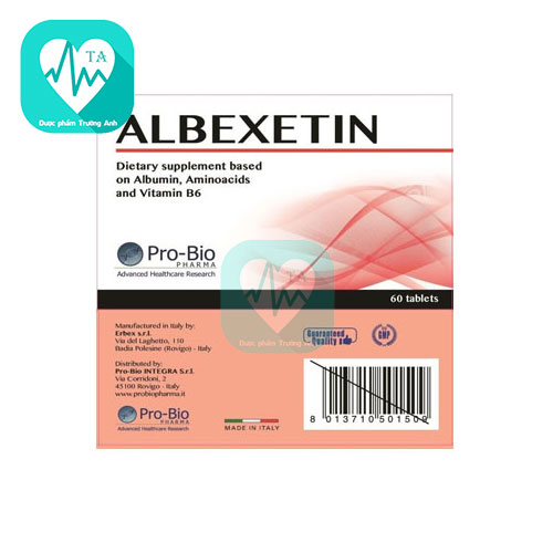 Albexetin Erbex - Hỗ trợ tăng cường sức khỏe hiệu quả
