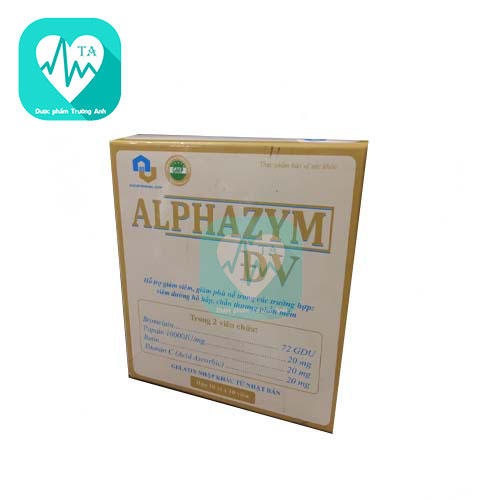 Alphazym ĐV - Giảm phù nề khi bị chấn thương, viêm họng