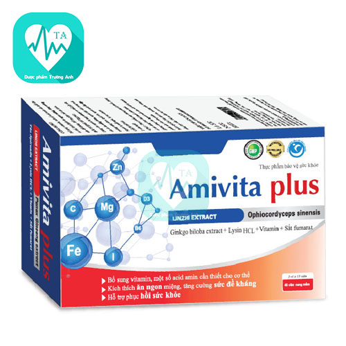Amivita Plus Dolexphar - Giúp bổ sung vitamin và khoáng chất 