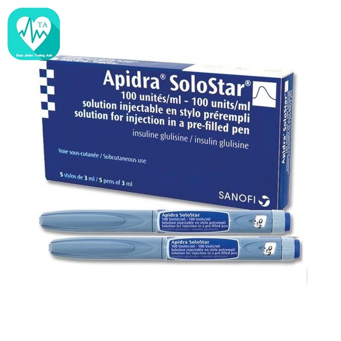 Apidra Solostar 100IU/ml - Thuốc điều trị đái tháo đường của Sanofi