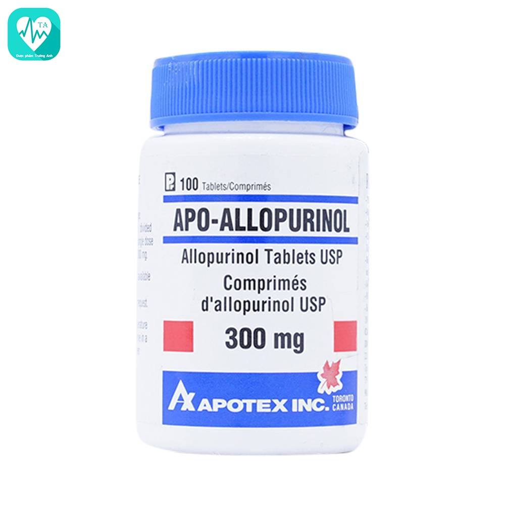 Apo Allopurinol 300mg - Thuốc điều trị bệnh gout mãn tính của Canada