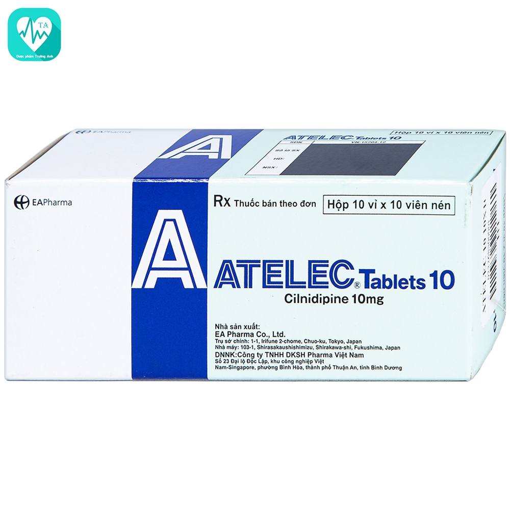 Atelec Tablets 10 - Thuốc điều trị tăng huyết áp hiệu quả của Japan
