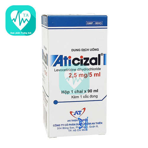 Aticizal 2,5mg/5ml An Thiên (chai 90ml) - Điều trị viêm mũi dị ứng