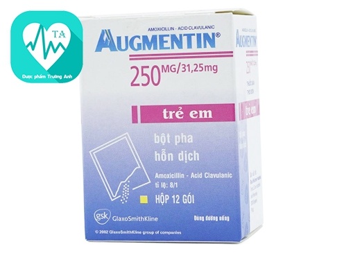 Augmentin 250mg/31,25mg - Thuốc điều trị bệnh nhiễm khuẩn của France