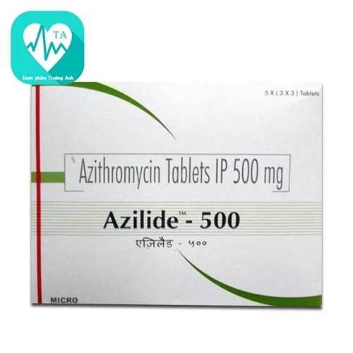 Azilide-500 - Thuốc điều trị nhiễm khuẩn, nhiễm trùng của India