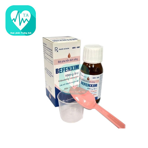 Befenxim 100mg/5ml Dopharma (60ml) - Điều trị nhiễm khuẩn hiệu quả