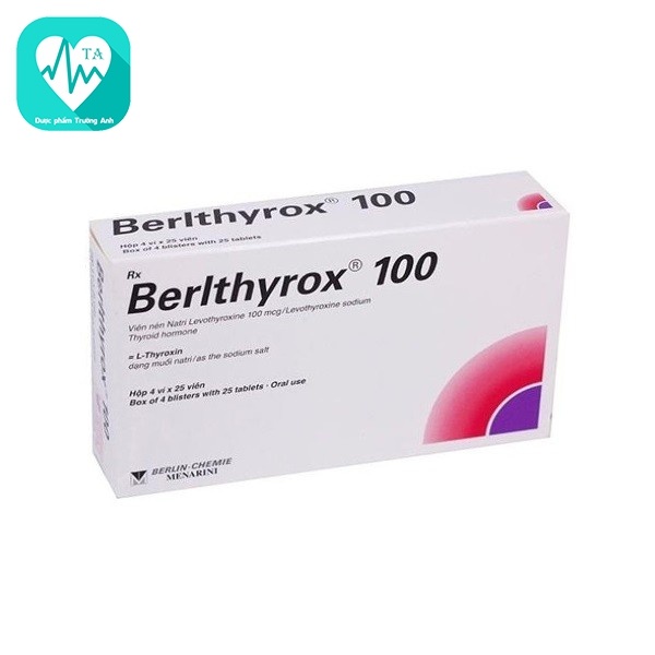 Berthyrox 100mcg - Thuốc điều trị suy giảm tuyến giáp của Germany