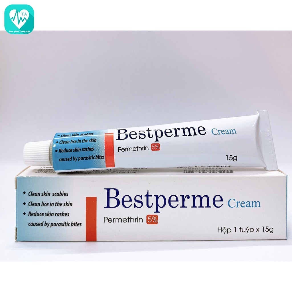 Bestperme Cream - Thuốc điều trị ghẻ, rận hiệu quả