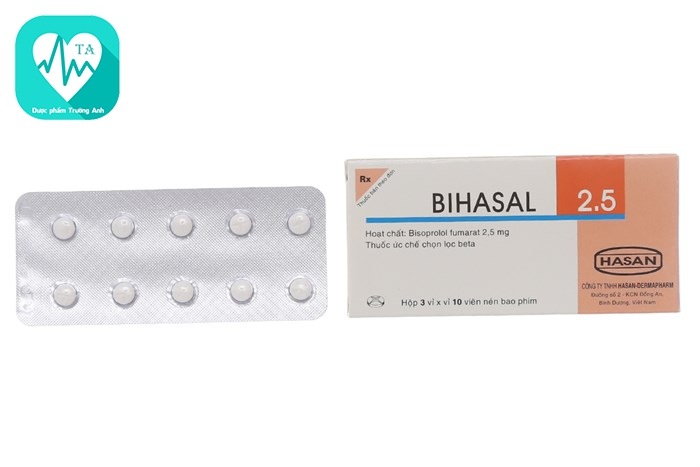 Bihasal 2.5 - Thuốc điều trị tăng huyết áp của Dermapharm
