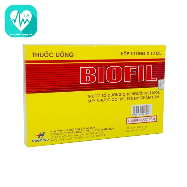 Biofil - Giúp bổ sung dưỡng chất thiết yếu hiệu quả