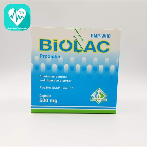 Biolac 500mg Biopharco - Thuốc điều trị rối loạn đường tiêu hóa hiệu quả