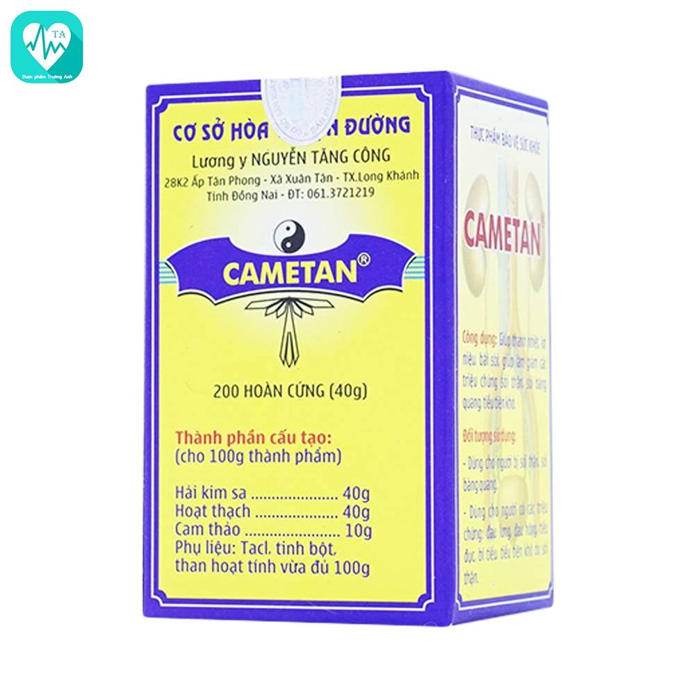 Cametan - Giúp điều trị sỏi thận, sỏi mật hiệu quả 