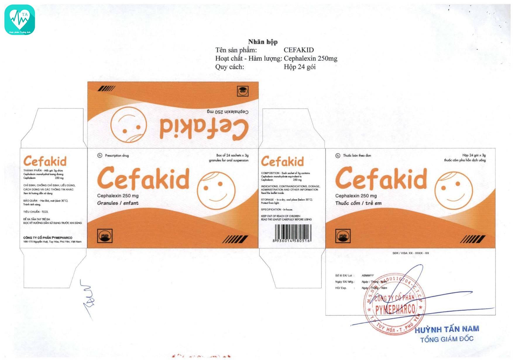 Cefakid - Thuốc điều trị nhiễm khuẩn hiệu quả của Pymepharco