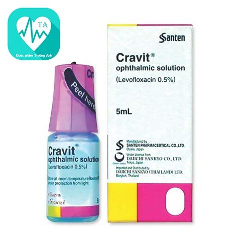 Cravit 0.5% 5ml - Thuốc điều trị viêm giác mạc của Japan