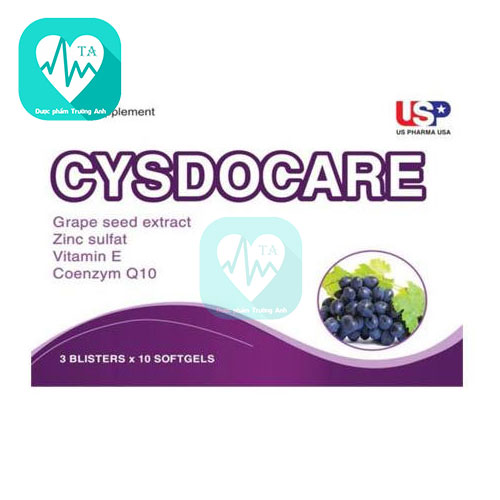 Cysdocare US Pharma USA - Viên uống làm đẹp da, chống oxy hoá