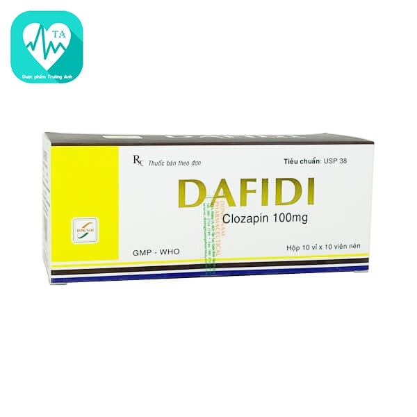 Dafidi 100mg - Thuốc điều trị tâm thần phân liệu hiệu quả