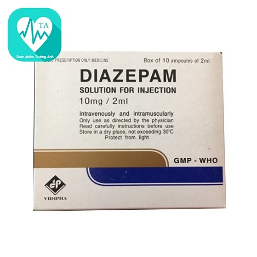 Diazepam-10mg/ 2ml - Thuốc điều trị thần kinh hiệu quả của Vidipha
