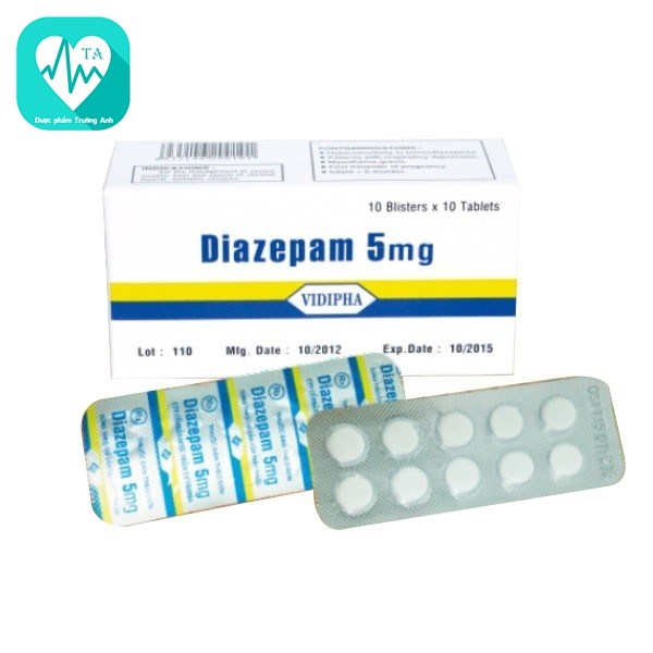 Diazepam 5mg - Thuốc điều trị thần kinh hiệu quả của Vidipha