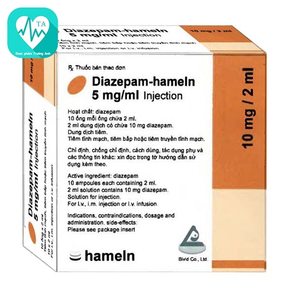 Diazepam-hameln 5mg tablet - Thuốc điều trị thần kinh của Germany
