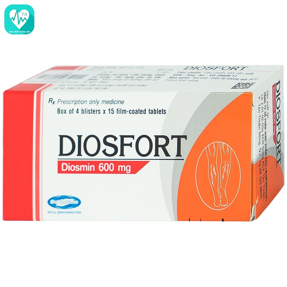 Diosfort - Thuốc điều trị suy tĩnh mạch của Savi