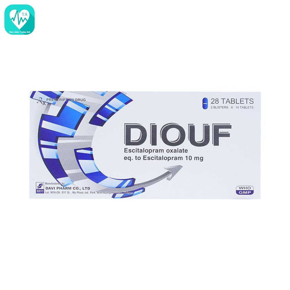 Diouf 10mg - Thuốc điều trị rối loạn lo âu hiệu quả của Davipharm