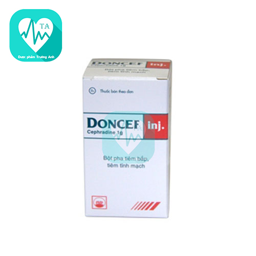 Doncef inj 1g Pymepharco - Thuốc điều trị nhiễm khuẩn hiệu quả