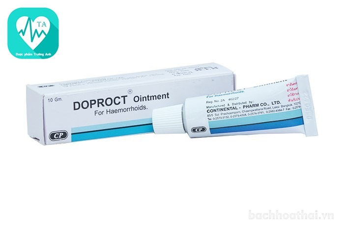 Doproct Ointment - Thuốc điều trị bệnh trĩ của ThaiLand