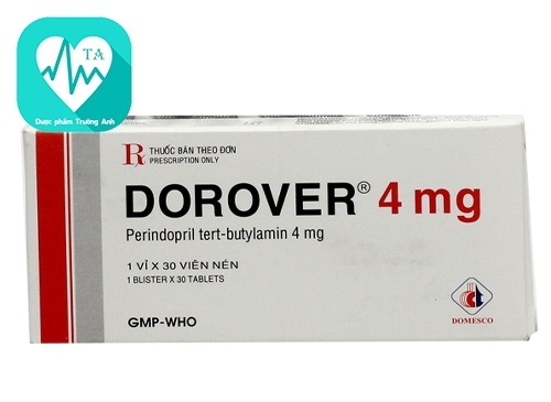 Dorover 4mg - Thuốc điều trị tăng huyết áp và suy tim sung huyết của Domesco