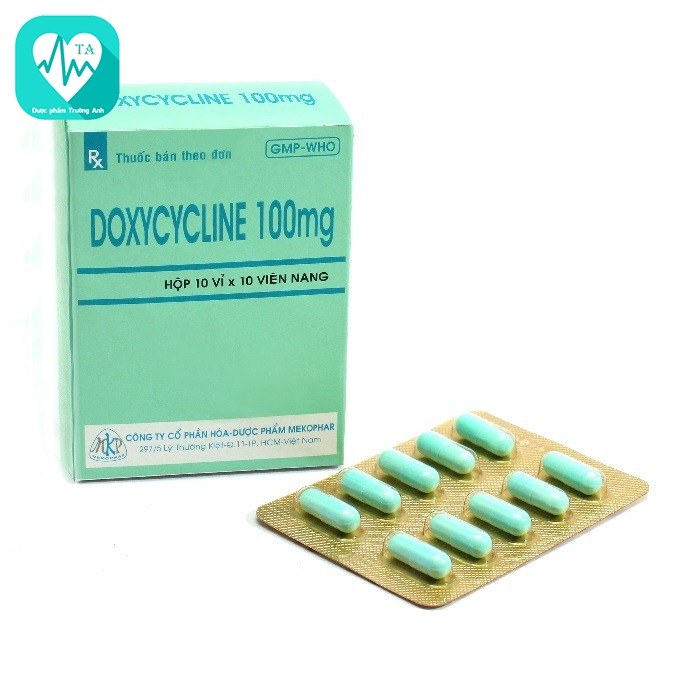 Doxycycline 100mg - Thuốc điều trị nhiễm khuẩn của Mekophar