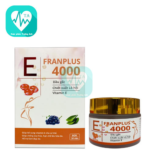 E Franplus 4000 - Giúp bổ sung Vitamin E, chống lão hóa da