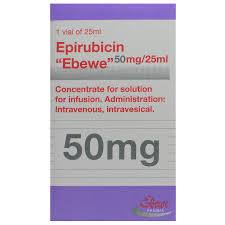 Epirubicin "Ebewe" 50mg/25ml - Thuốc điều trị ung thư của Austria