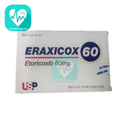 Eraxicox 60mg US PHARMA - Thuốc giảm đau, chống viêm hiệu quả
