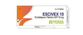 Escivex 10mg - Thuốc điều trị  rối loạn lo âu và trầm cảm của India