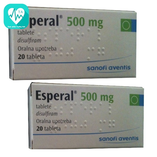 Esperal 500MG - Thuốc điều trị nghiện rượu mãn tính của France