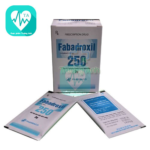 Fabadroxil 250 (gói bột) Pharbaco - Thuốc điều trị nhiễm khuẩn