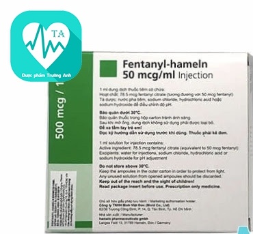 Fentanyl-Hameln 2ml - Thuốc giúp giảm đau hiệu quả của Germany