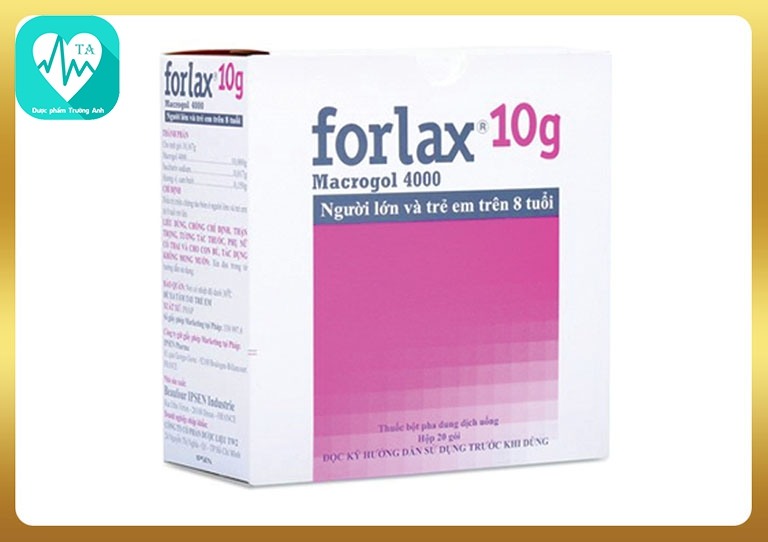 Forlax 10g - Thuốc điều trị táo bón hiệu quả của France