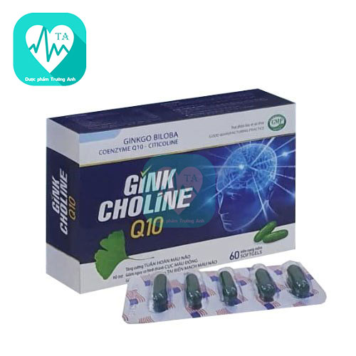 Gink Choline Q10 Foxs USA - Giúp hoạt huyết, tăng tuần hoàn máu não