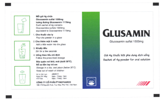 Glusamin 1500mg Pymepharco - Thuốc điều trị thoái hóa khớp hiệu quả