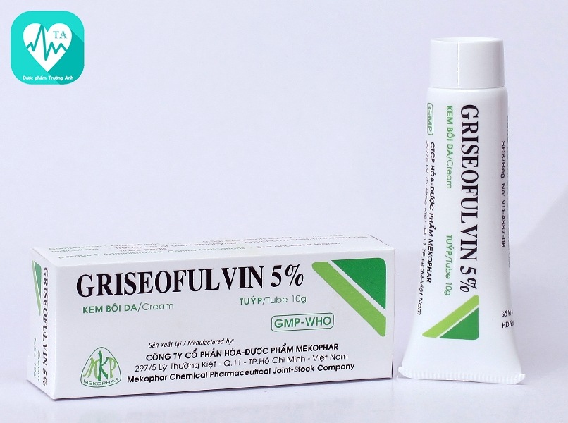 Griseofulvin 5% 10g - Thuốc điều trị nhiễm nấm ngoài da của Mekophar