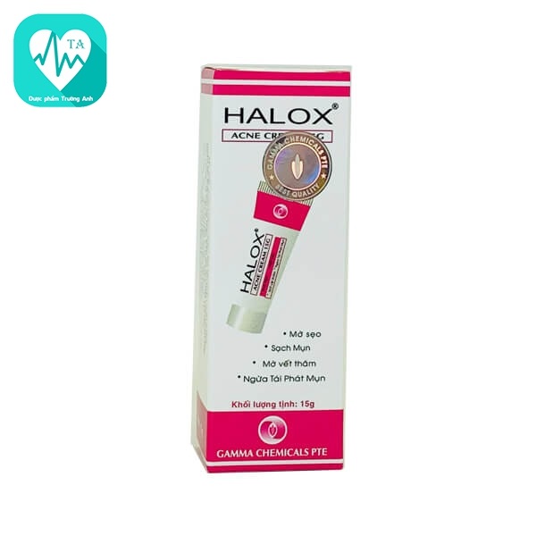 Halox cream 15g - Thuốc trị mụn trứng cá và sẹo hiệu quả