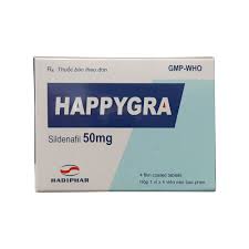 Happygra 50mg - Thuốc điều trị rối loạn cương dương ở nam giới hiệu quả